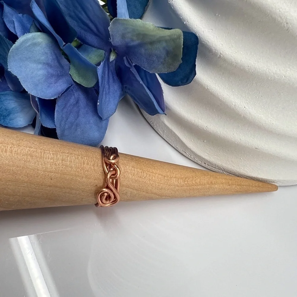 ARTISAN Copper Spiral Wire Wrap Ring